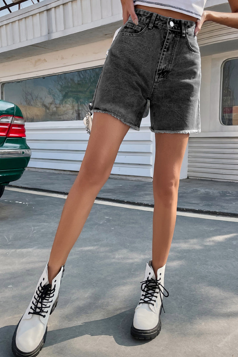 Short en Jean Brut pour Femme – Coupe Classique et Style Français