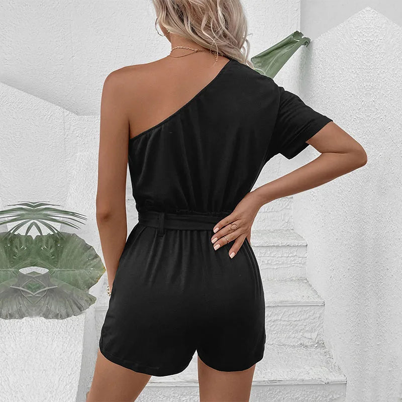 Women's one shoulder jumpsuit
