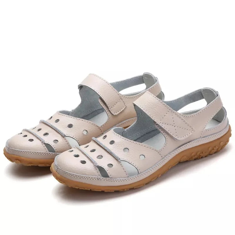Sandales Quotidiennes pour Femmes – Ajustement Velcro et Confort Optimal