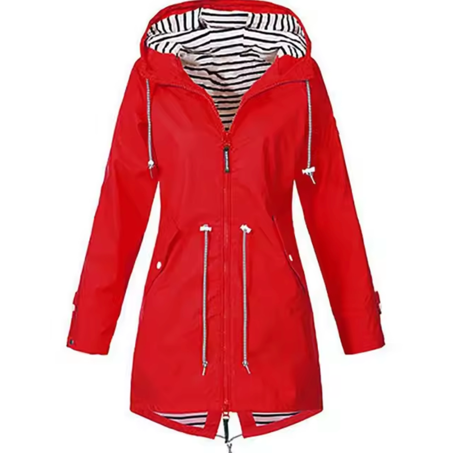 Femme Manteau Imperméable à Capuche Style Minimaliste