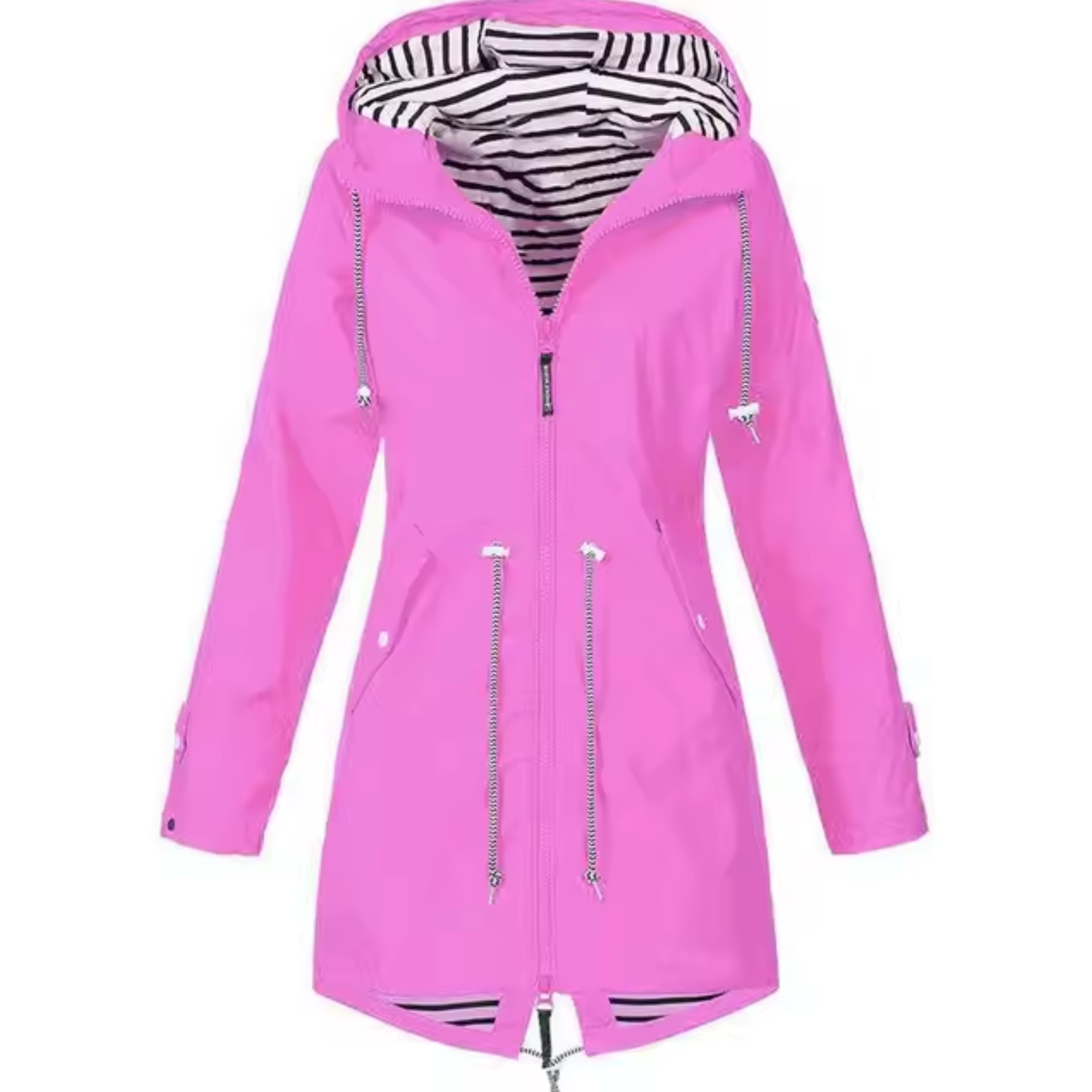 Femme Manteau Imperméable à Capuche Style Minimaliste