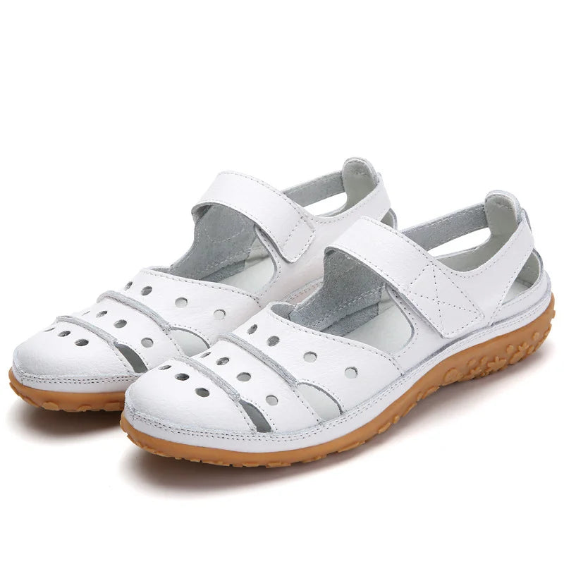 Sandales Quotidiennes pour Femmes – Ajustement Velcro et Confort Optimal