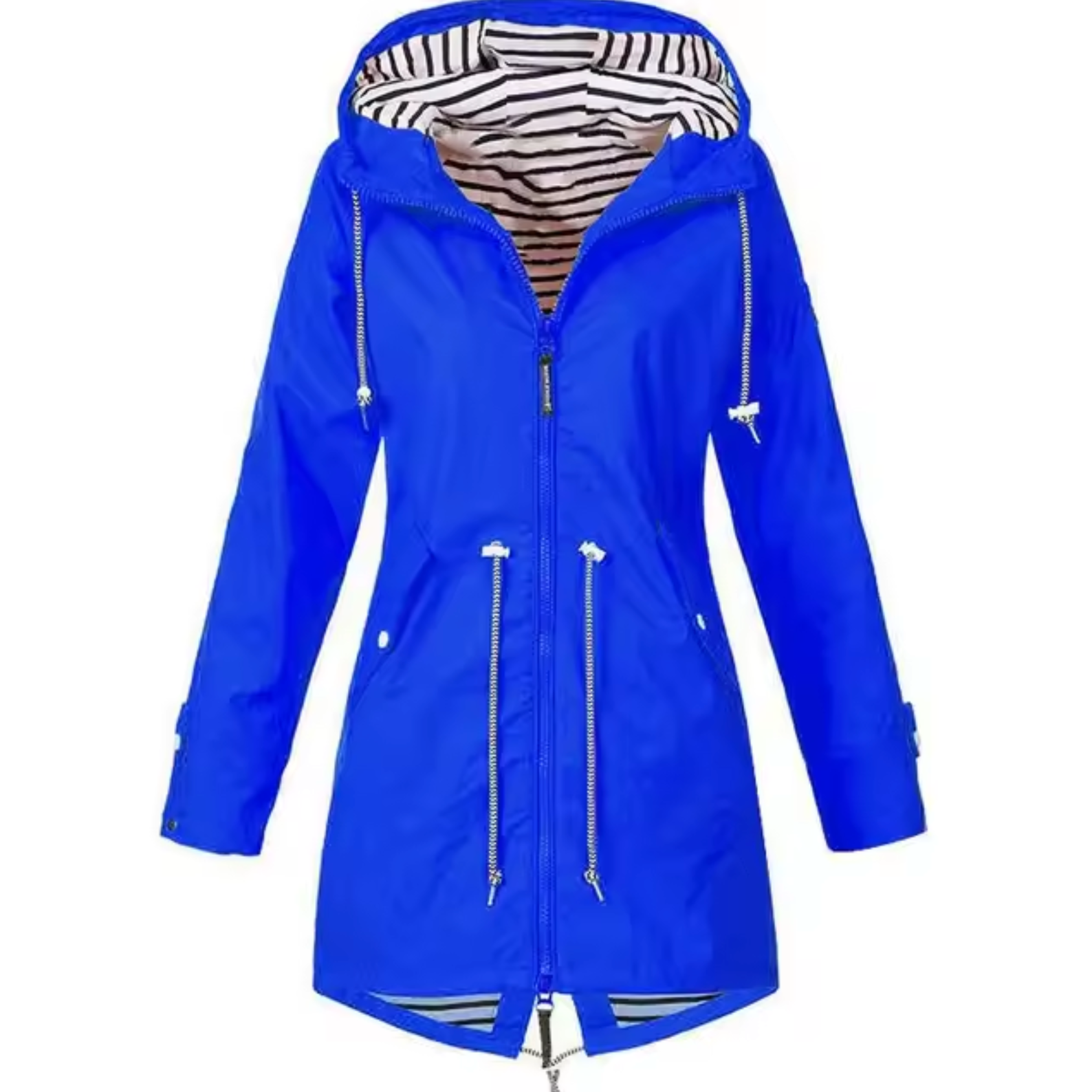 Femme Manteau Imperméable à Capuche Style Minimaliste