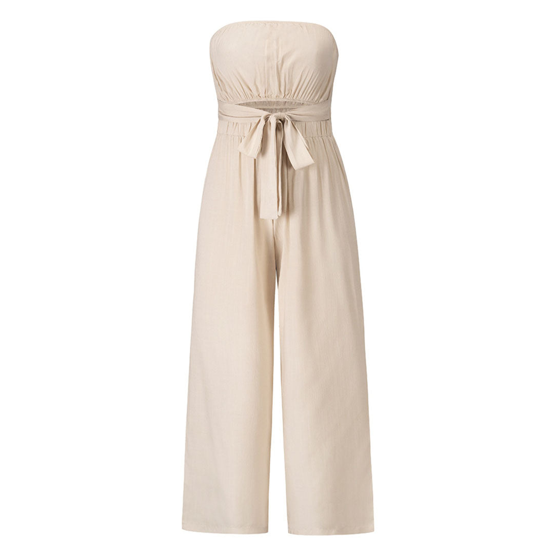 Pour femme - Combinaison bustier décontractée taille élastique