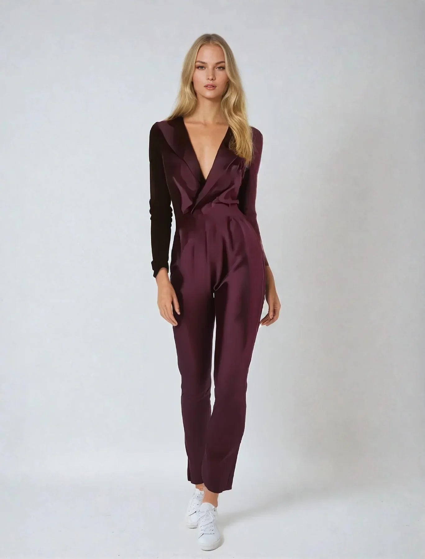 Pour femme - Combinaison tailleur élégante à coupe ajustée