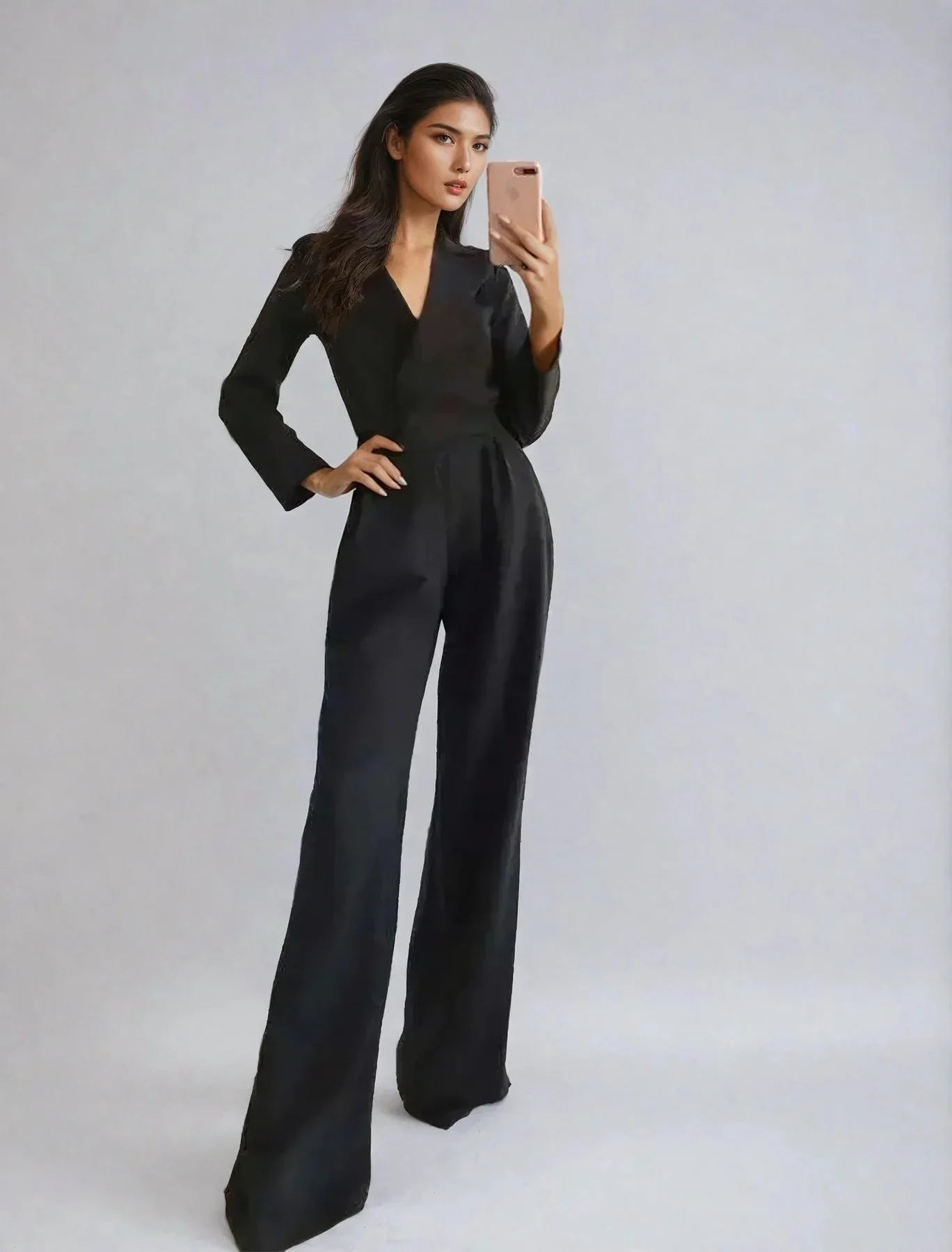 Pour femme - Combinaison tailleur élégante à coupe ajustée