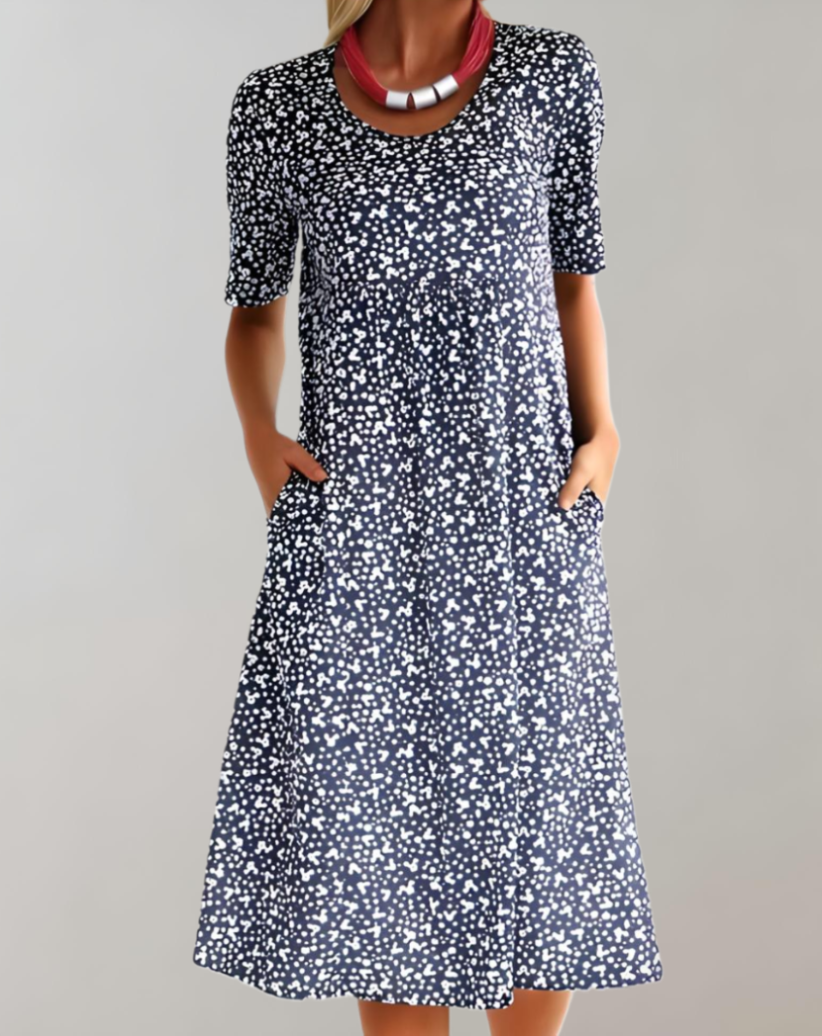 Élodie Robe Été Légère à Col V Fluide