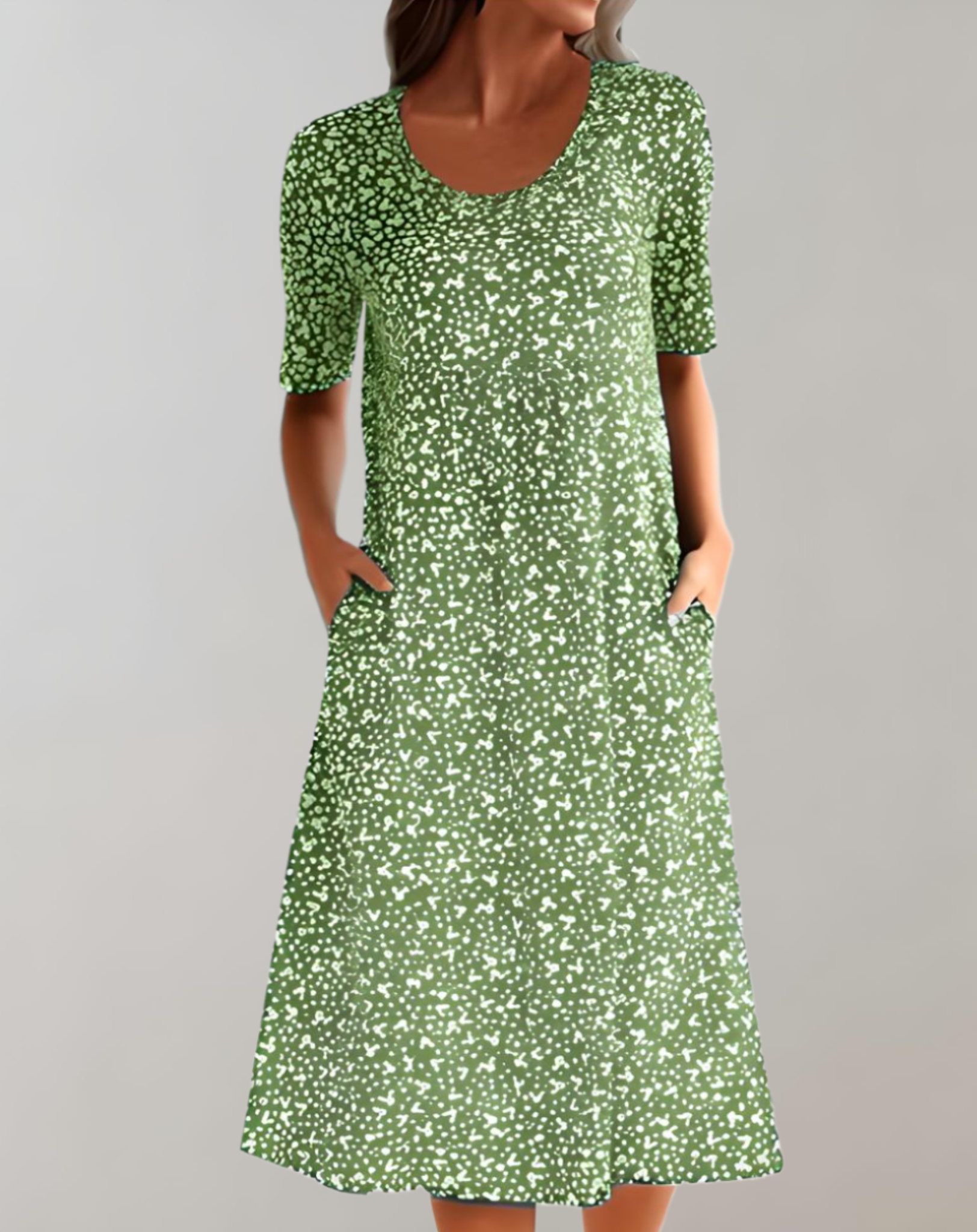 Élodie Robe Été Légère à Col V Fluide