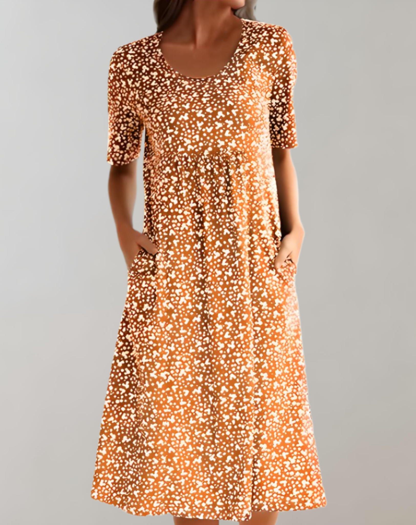 Élodie Robe Été Légère à Col V Fluide