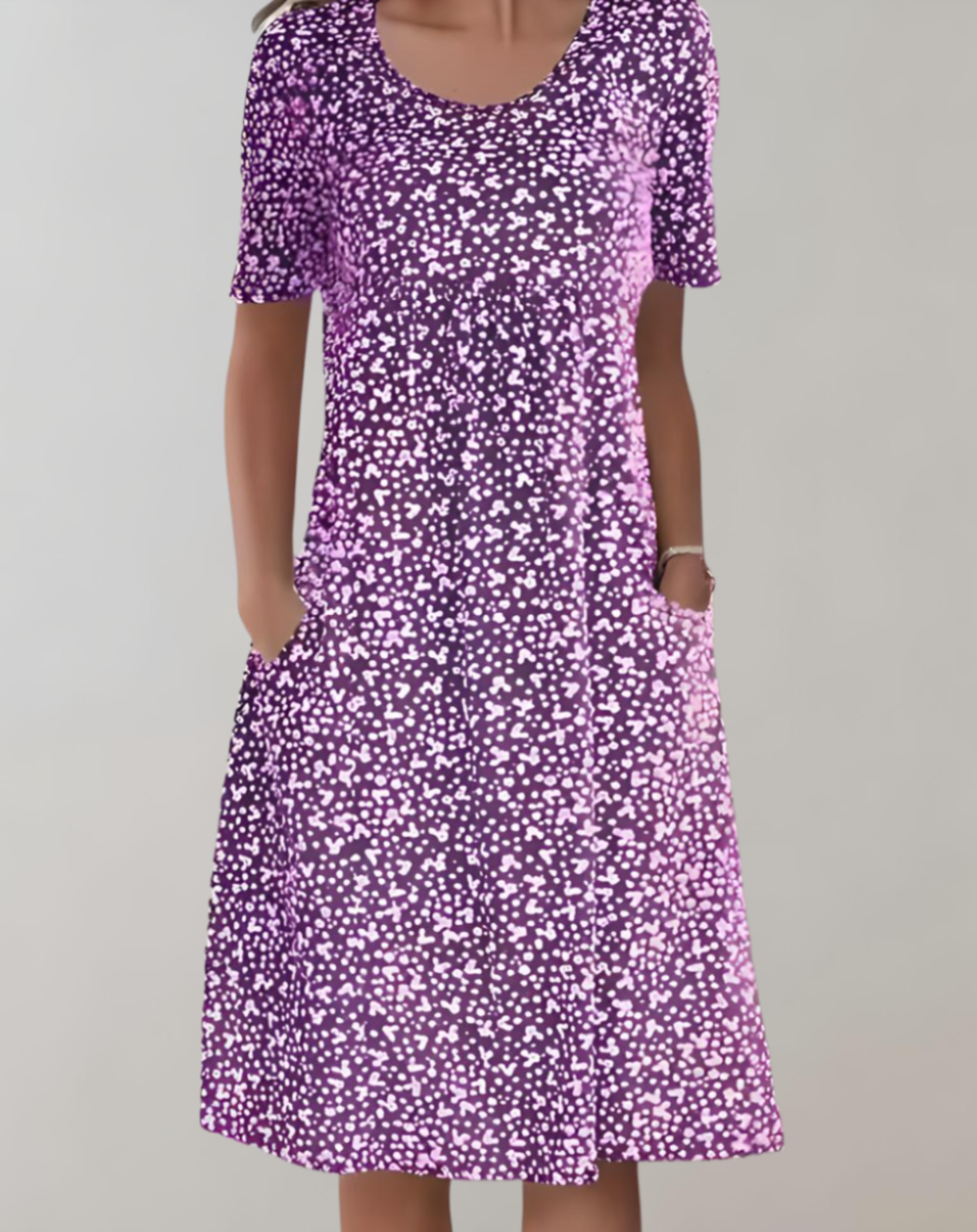 Élodie Robe Été Légère à Col V Fluide