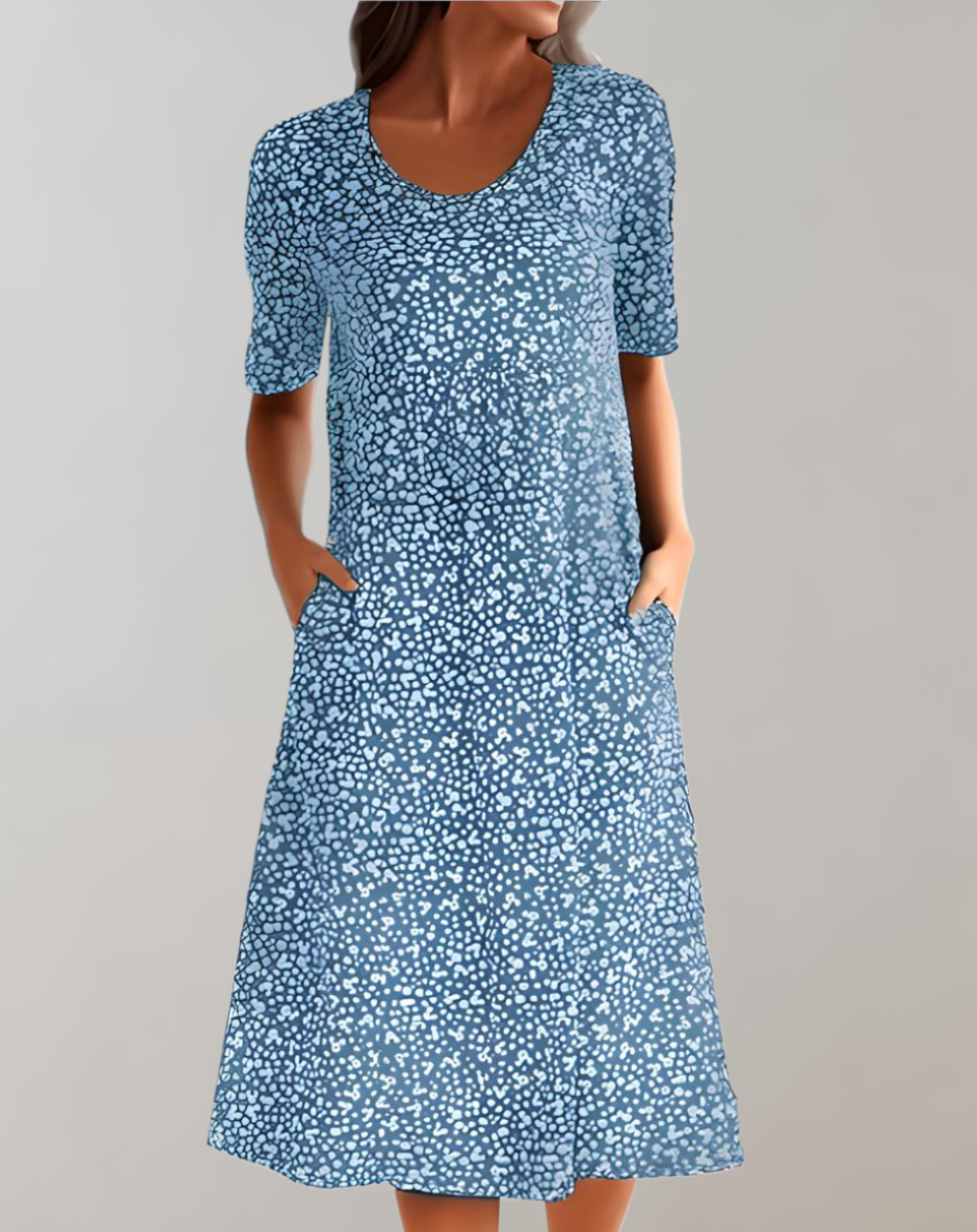 Élodie Robe Été Légère à Col V Fluide