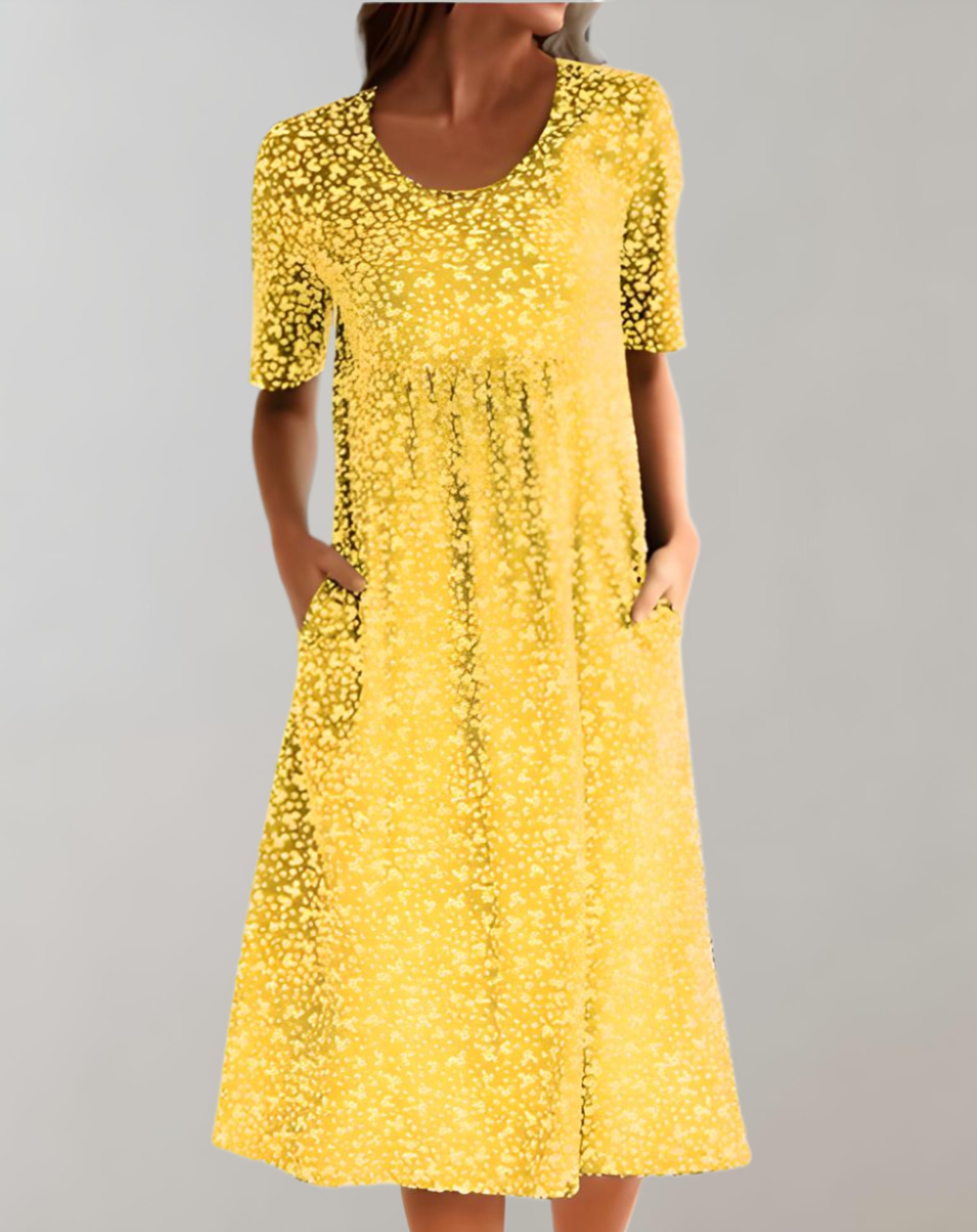 Élodie Robe Été Légère à Col V Fluide