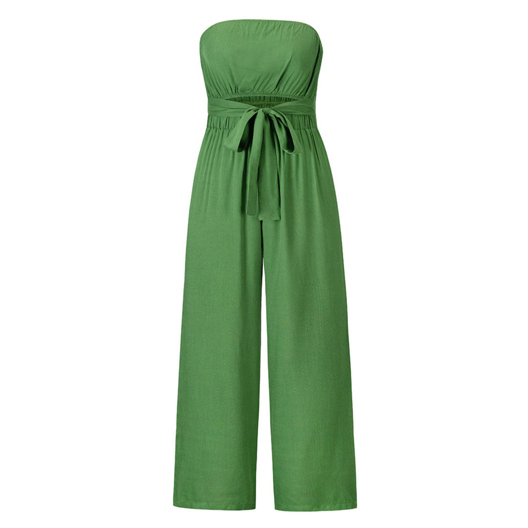 Pour femme - Combinaison bustier décontractée taille élastique