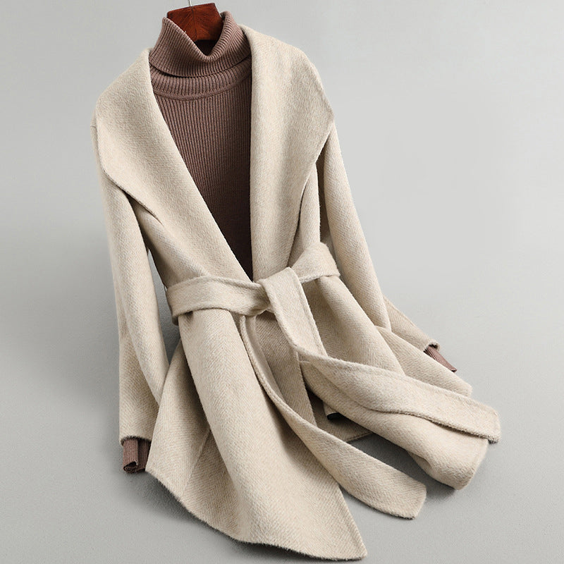Femme Veste Cintrée à Double Boutonnage Style Tailleur