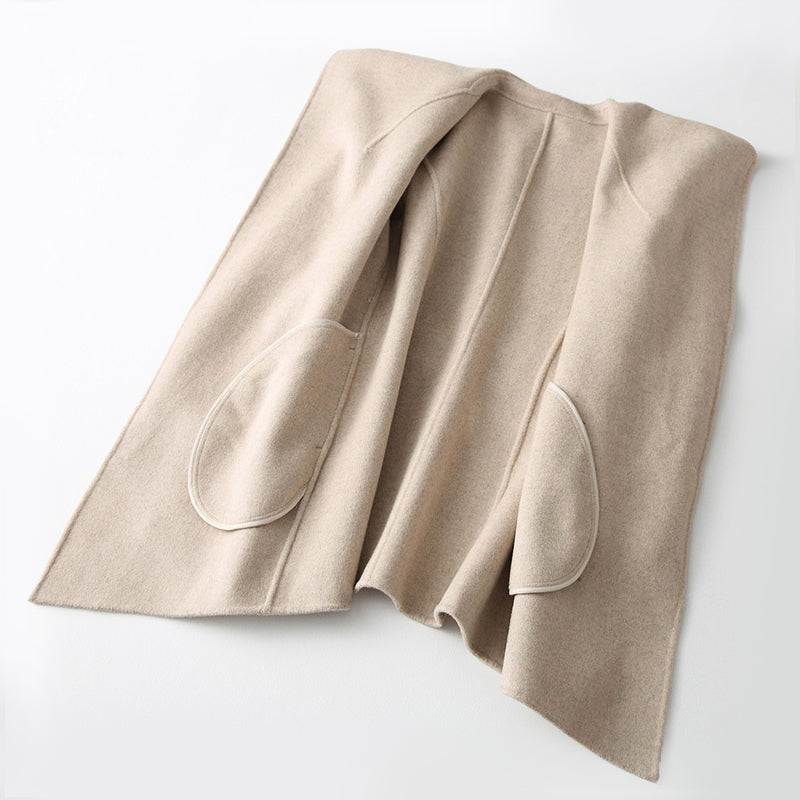 Femme Veste Cintrée à Double Boutonnage Style Tailleur