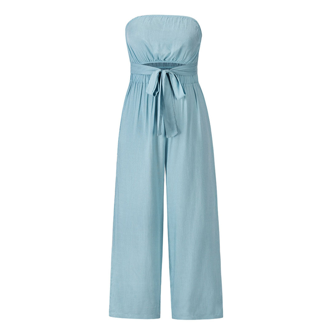 Pour femme - Combinaison bustier décontractée taille élastique