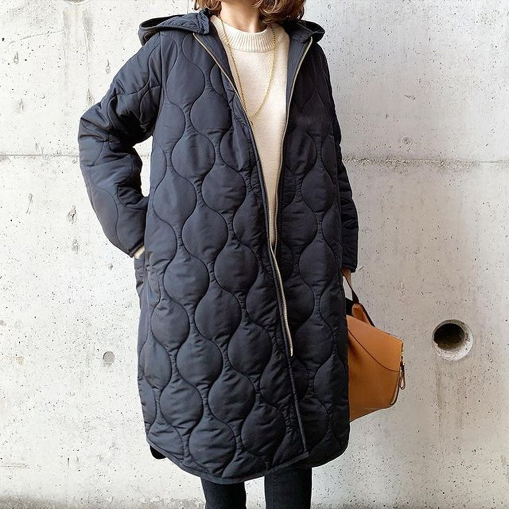 Manteau Extérieur Décontracté à Capuche pour Femme – Coupe Ample et Résistante