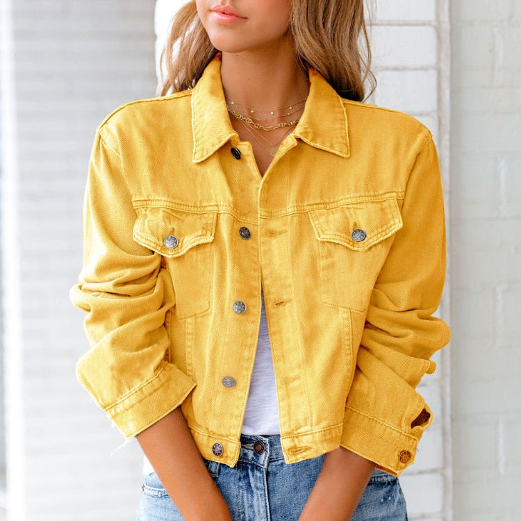 Veste en Jean Classique à Boutons pour Femmethis