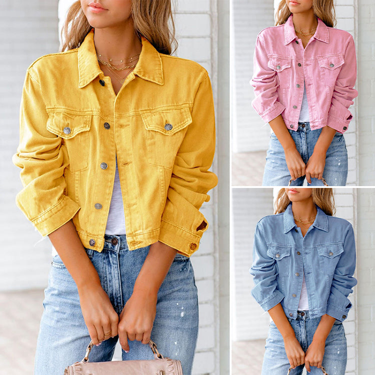 Veste en Jean Classique à Boutons pour Femmethis