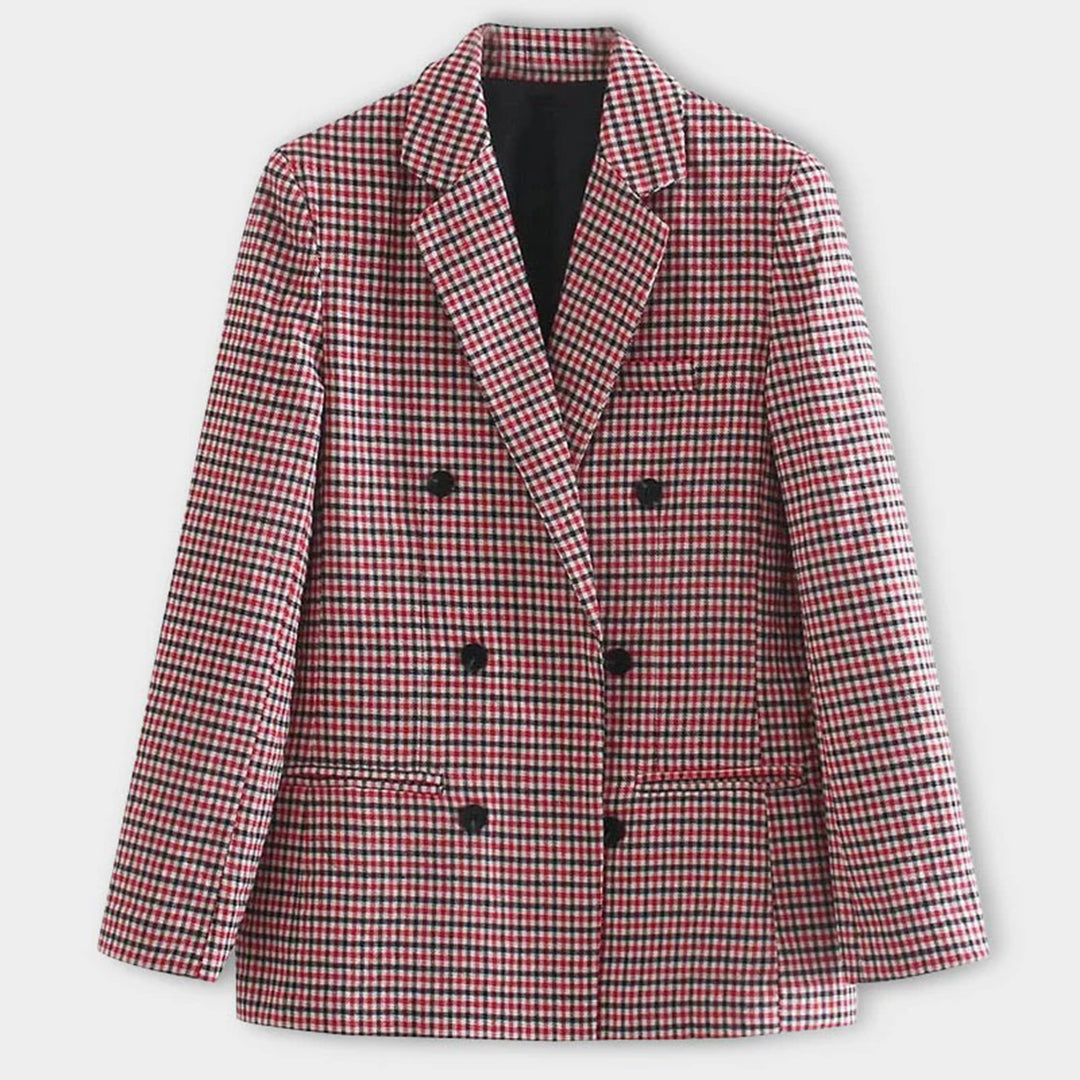 Femme Blazer Classique à Col Revers et Manches Longues