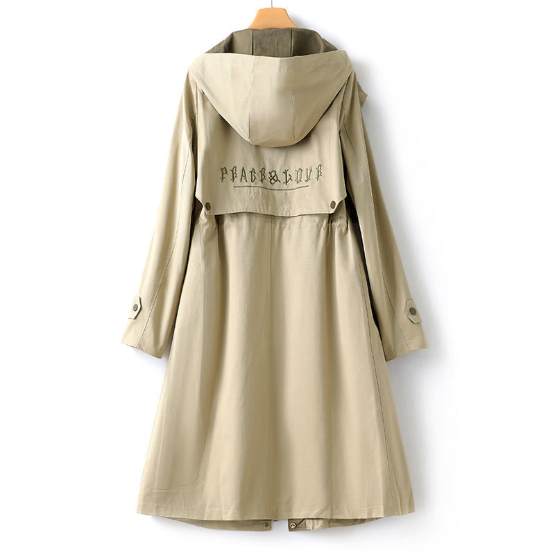 Coupe-Vent Cintré pour Femmes avec Taille Ajustable, Style Élégant