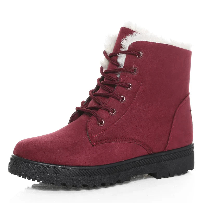 Women's Bottes Stylées à Petit Talon et Bout Rond