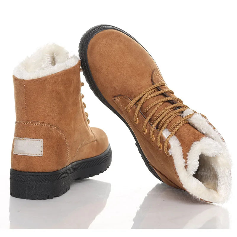 Women's Bottes Stylées à Petit Talon et Bout Rond