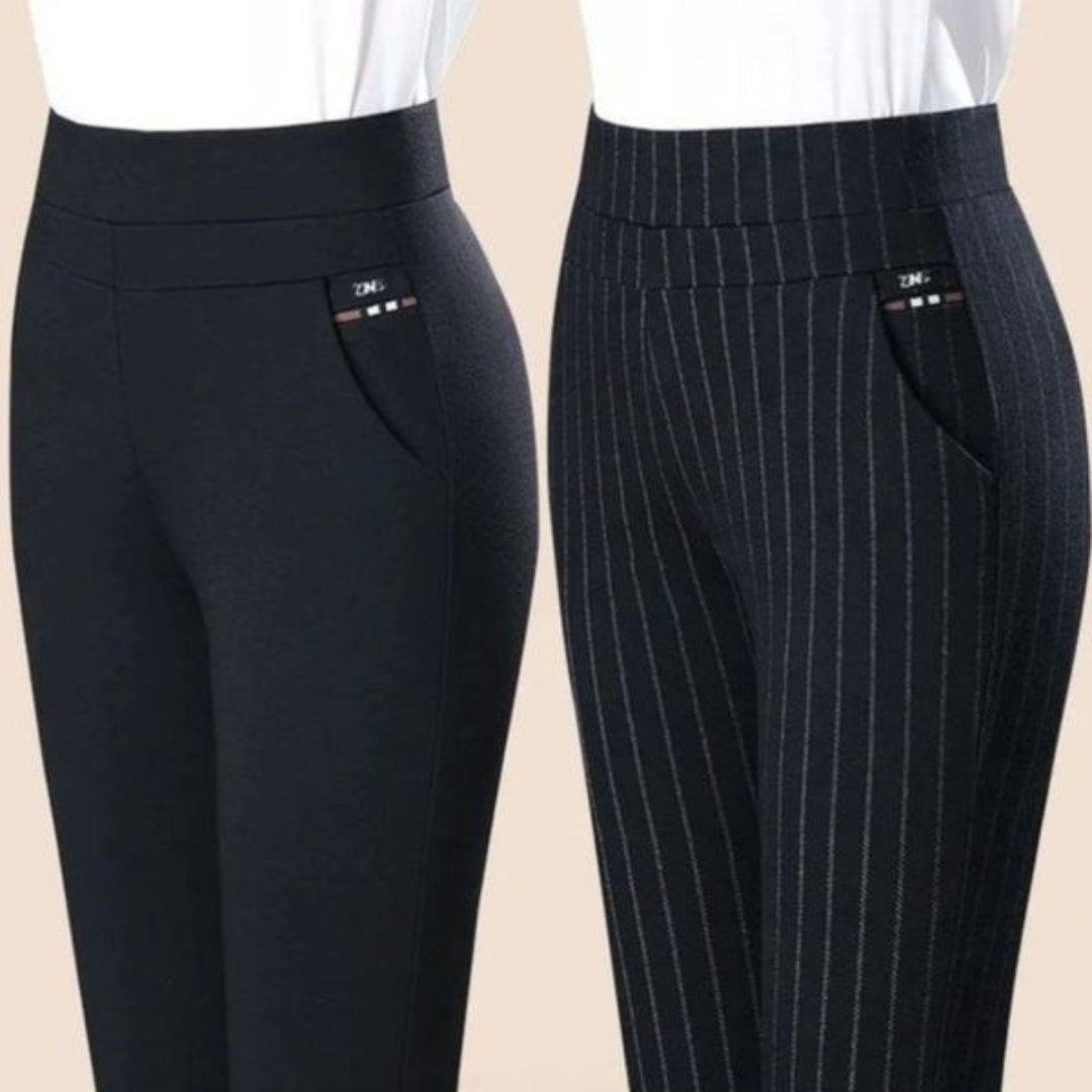Legging Femme Taille Haute Extensible avec Détail de Fausses Poches