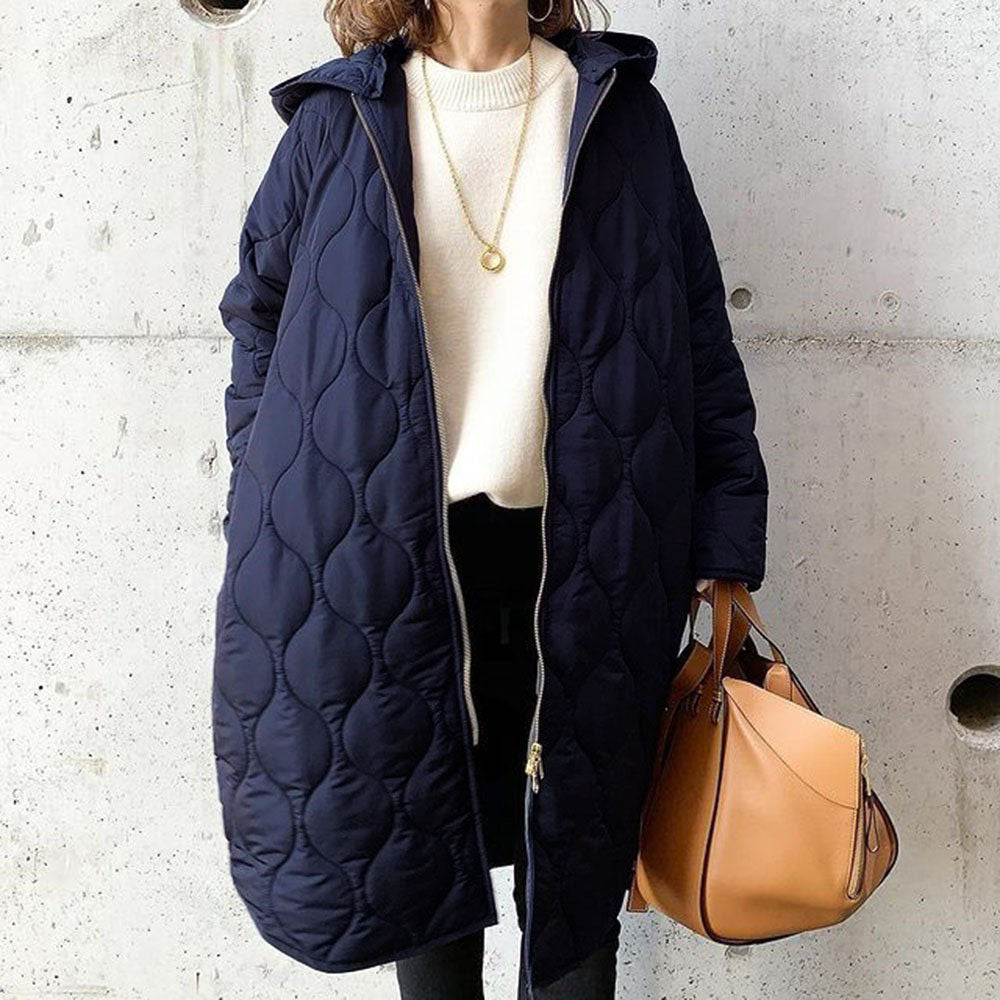 Manteau Extérieur Décontracté à Capuche pour Femme – Coupe Ample et Résistante