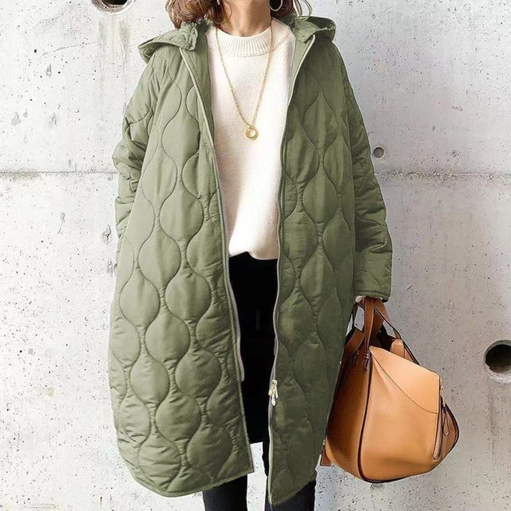 Manteau Extérieur Décontracté à Capuche pour Femme – Coupe Ample et Résistante