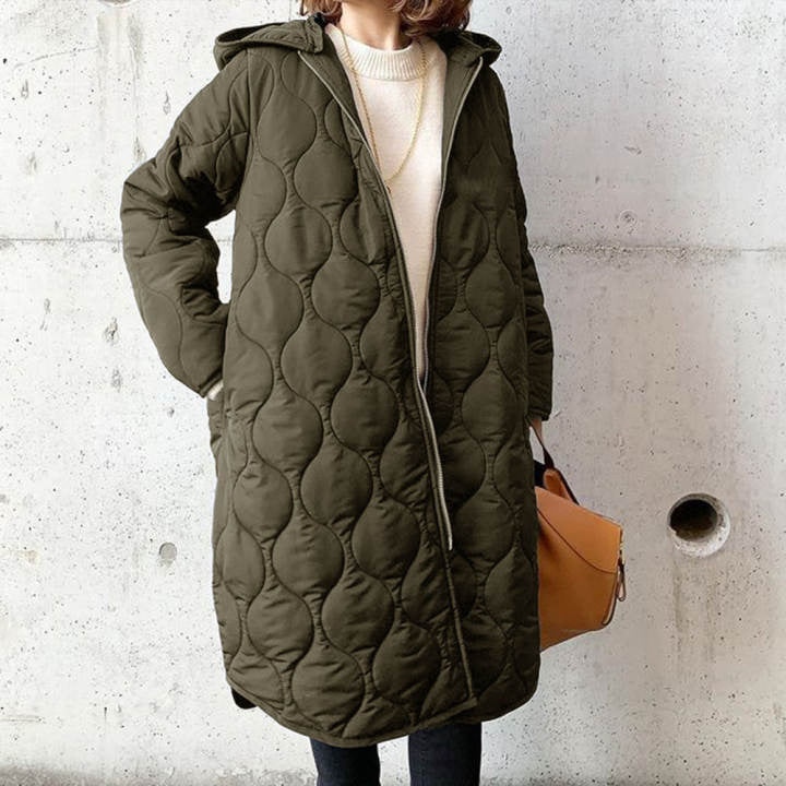 Manteau Extérieur Décontracté à Capuche pour Femme – Coupe Ample et Résistante