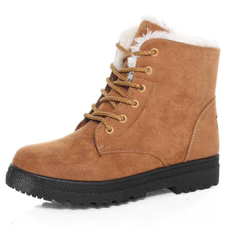 Women's Bottes Stylées à Petit Talon et Bout Rond