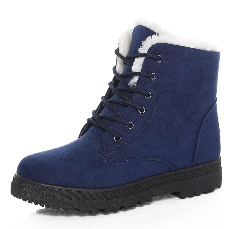 Women's Bottes Stylées à Petit Talon et Bout Rond