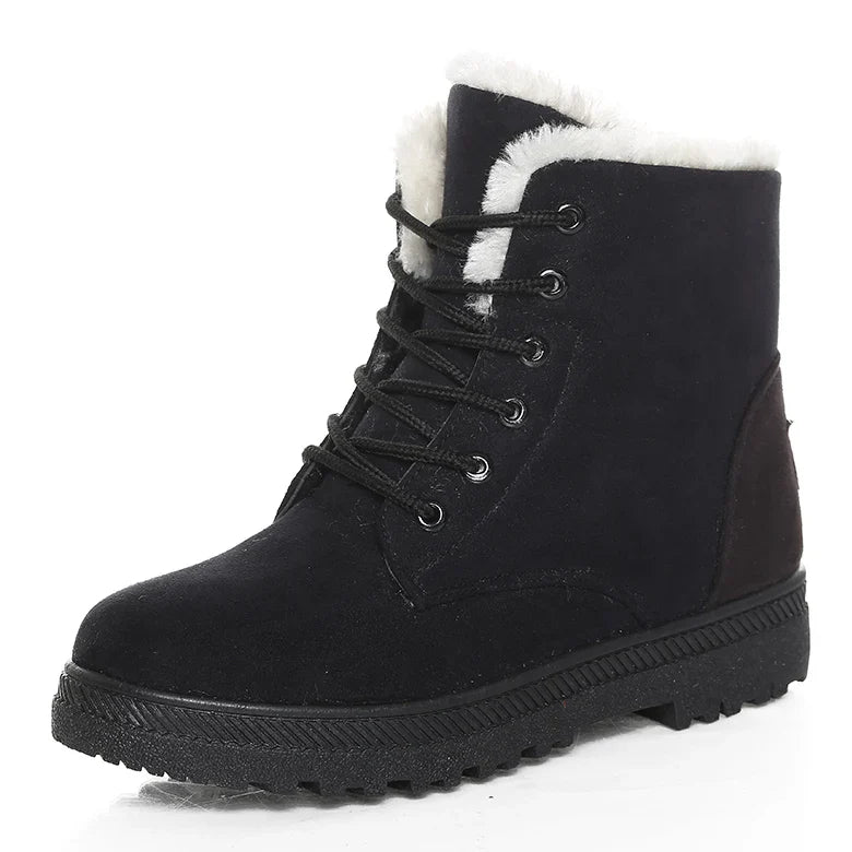 Women's Bottes Stylées à Petit Talon et Bout Rond