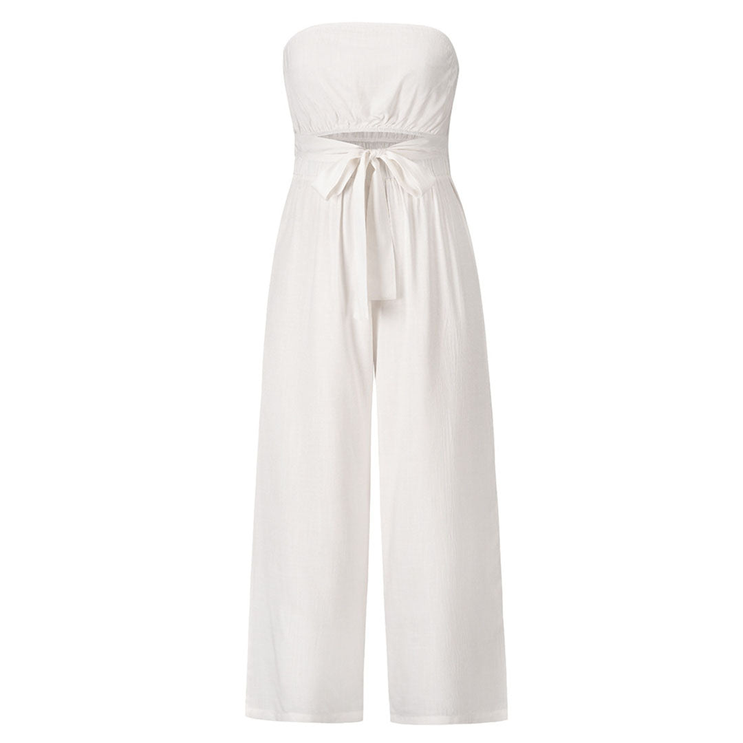 Pour femme - Combinaison bustier décontractée taille élastique