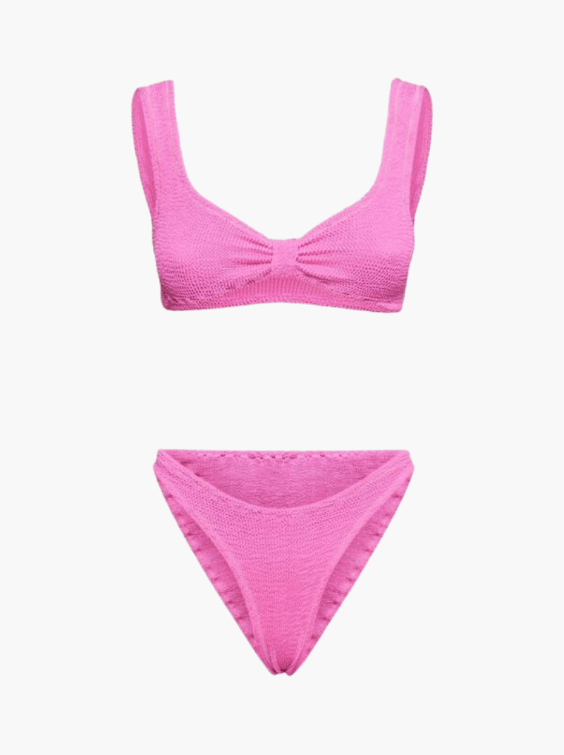 Ensemble de Bain Femme Côtelé avec Coupe Taille Basse
