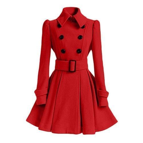 Trench Coupe-Vent à Double Boutonnage pour Femmes – Coupe Ajustée