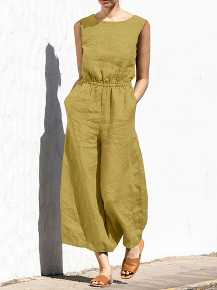 Pour femme - Combinaison sans manches légère style décontracté et habillé
