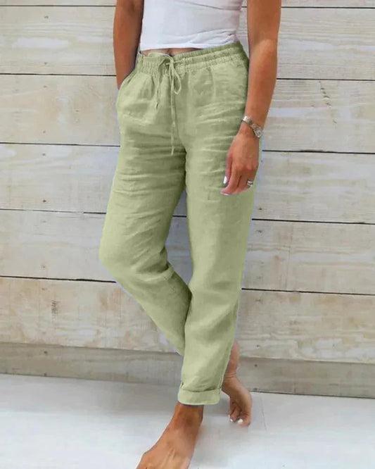 Sophie – Pantalon Décontracté en Coton