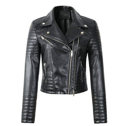 Sophie Veste Biker Classique à Zip Asymétrique