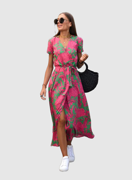 Robe Imprimée Légère pour Femme – Style Estival – Coupe Décontractée Élégante