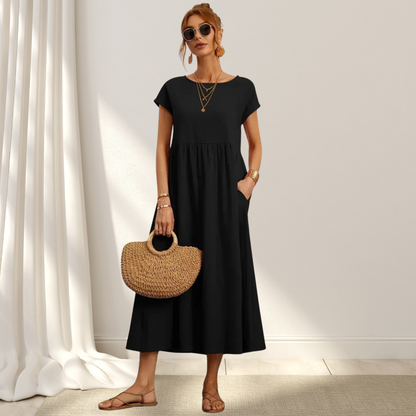 Women's Comfortable Round Neck Summer Dress