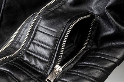 Sophie Veste Biker Classique à Zip Asymétrique