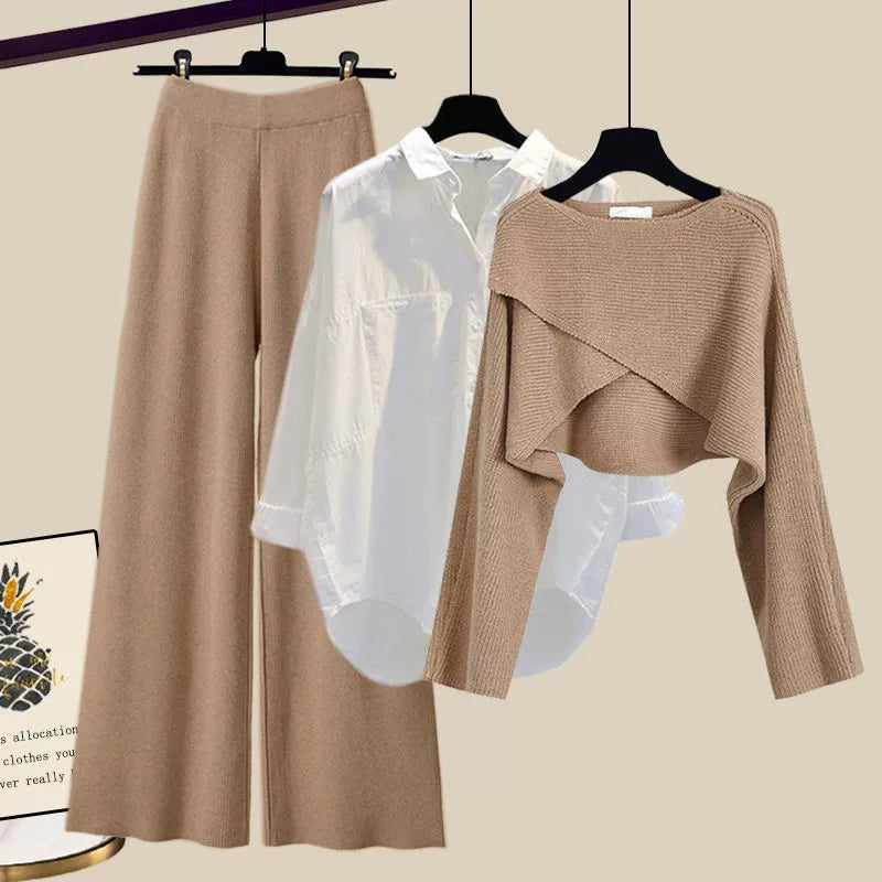 Women's Vintage Casual Three Piece Set - Outdoor
