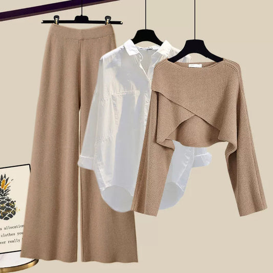 Women's Vintage Casual Three Piece Set - Outdoor