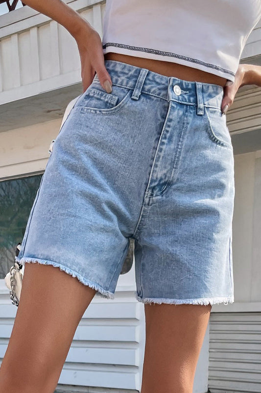Short en Jean Brut pour Femme – Coupe Classique et Style Français