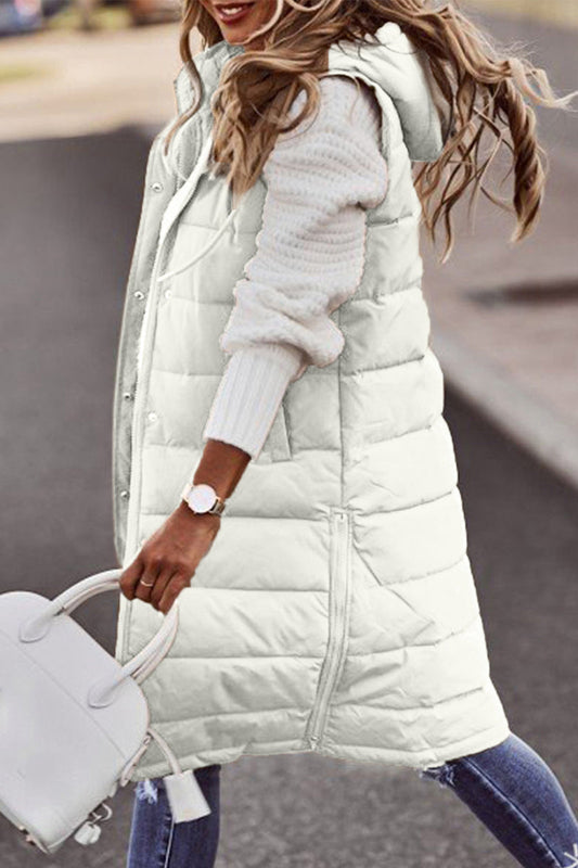 Gilet Zippé à Col Mandarin Coupe Classique pour Femme