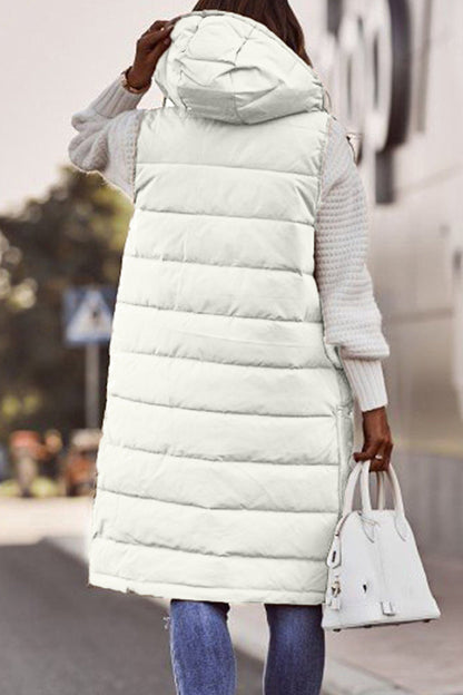 Gilet Zippé à Col Mandarin Coupe Classique pour Femme