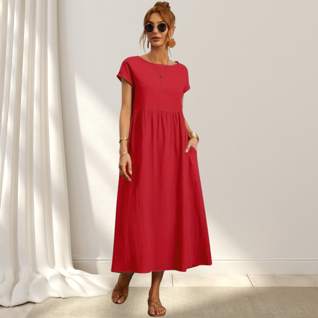 Women's Comfortable Round Neck Summer Dress