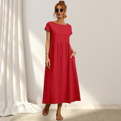 Women's Comfortable Round Neck Summer Dress